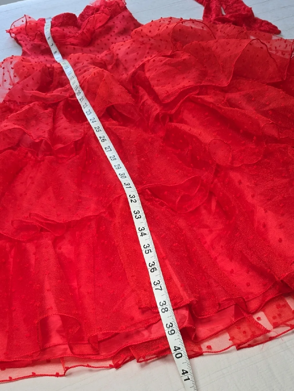 Girls Red Gothic Bride Costume Set Size 150 (Approx 10 -12)